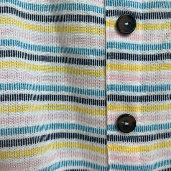 Colorful stripe tie front tank top - Picture 3 of 4